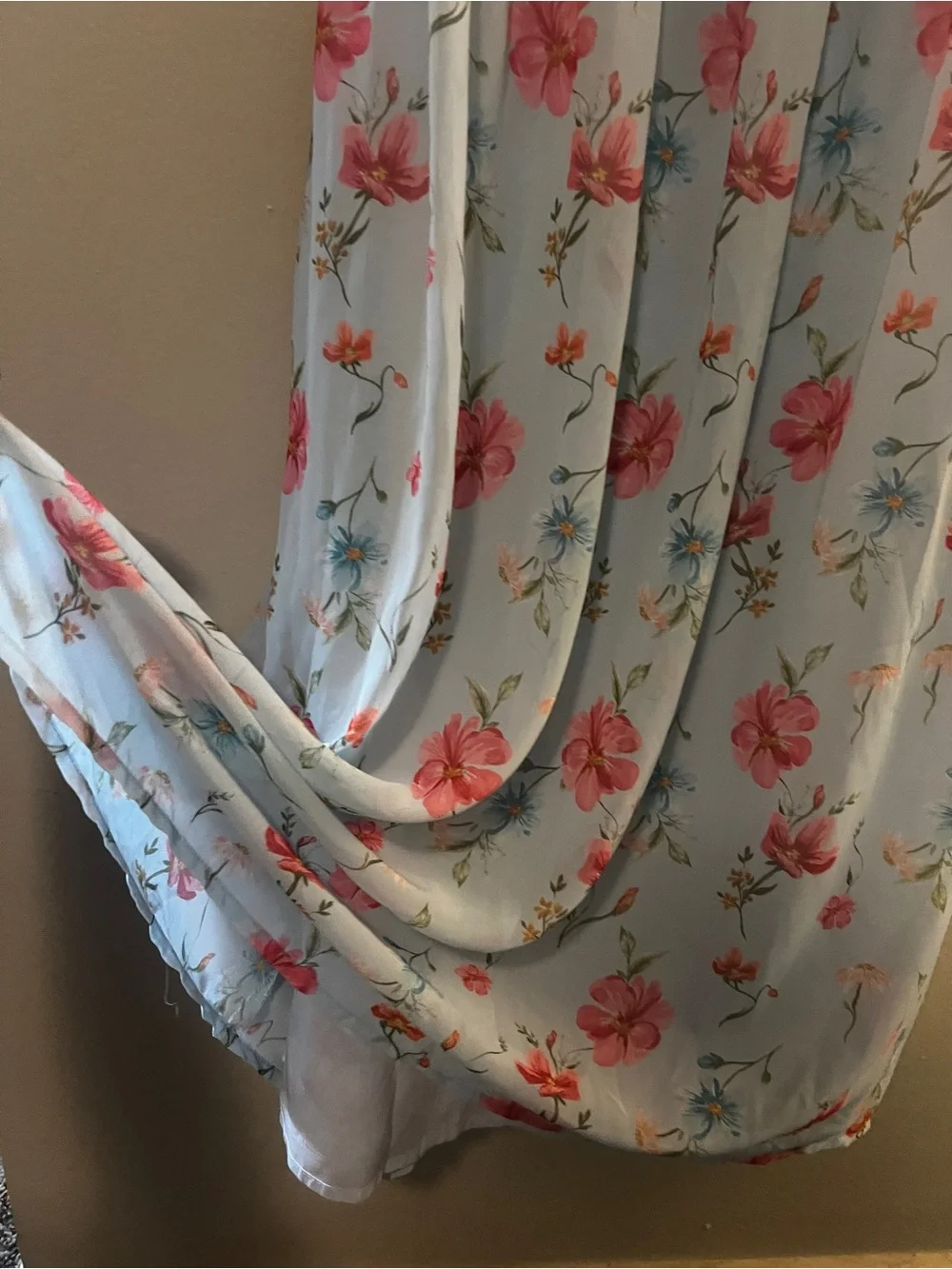 Petal & Pup Light Blue Floral Maxi Dress with Pink Blooms Size 8 NWT - Picture 7 of 15